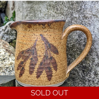 Jack Dawson Milk Jug, Peebles Studio Pottery, Eastgate, Scotland.